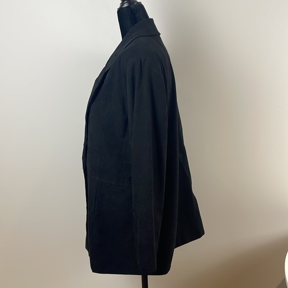 Mulberry Blazer Black Faux Suede Size 12 - Picture 4 of 10